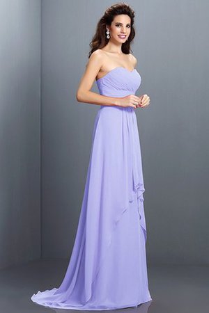 Vestido de Dama de Honor de Corte princesa de Corte-A de Cola Barriba de Cremallera - Foto 17