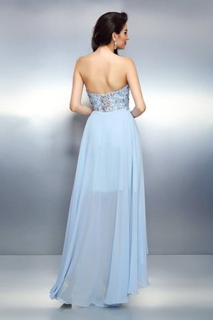 Hoch Niedrig A-Linie Kurzes Bezauberndes Cocktailkleid aus Chiffon - Bild 2