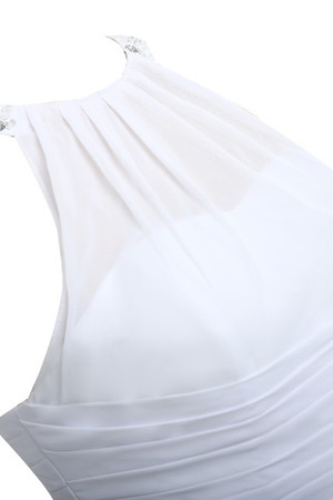 Kunstseide Vintage A-Linie schick swing Brautkleid mit Pailletten - Bild 4