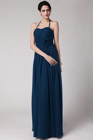 Robe demoiselle d'honneur longue avec sans manches maillot avec chiffon de dos nu - Photo 9