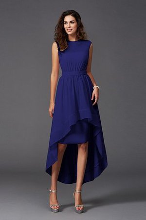 Normale Taille Reißverschluss Prinzessin A Linie Brautjungfernkleid mit Schleife - Bild 25