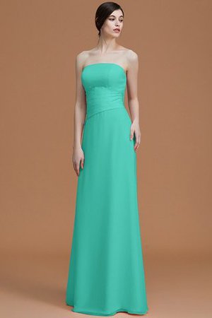 Natürliche Taile Trägerlos A Linie Gerüschtes Prinzessin Brautjungfernkleid - Bild 21