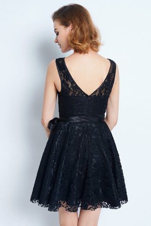 Vestido de Cóctel de Corte princesa de Corte-A de Escote redondo con Cintas - Foto 2