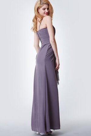 Spaghetti Träger zeitloses Chiffon einfaches luxus Brautjungfernkleid ohne Ärmeln - Bild 4