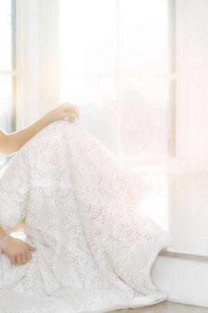 Abito da Sposa in Pizzo in pizzo Semplice retro Elegante Senza Maniche - Foto 3