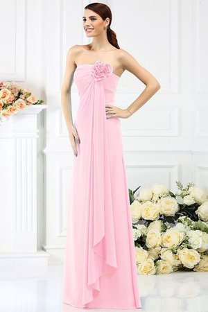 Robe demoiselle d'honneur longue avec fleurs avec chiffon de bustier ligne a - Photo 22