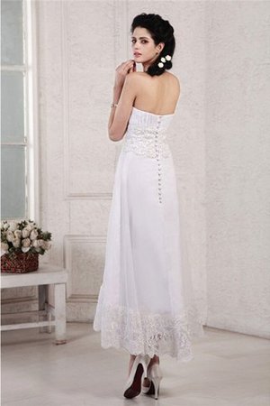 Robe de mariée en chiffon de bustier de princesse avec sans manches au drapée - Photo 2