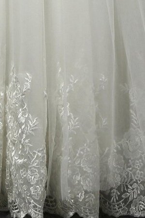 Abito da Sposa con Increspato con Piega in Tulle radiosa A-Line Allacciato - Foto 4