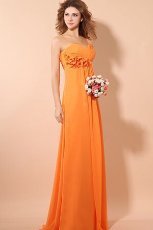 Robe demoiselle d'honneur impressioé elégant avec zip ruché avec chiffon - Photo 2