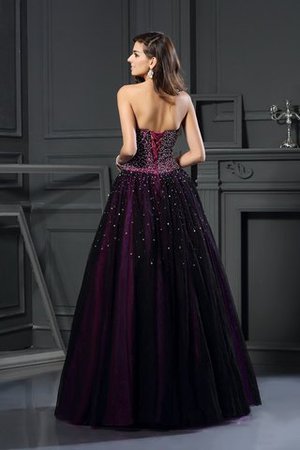 Empire Taille Duchesse-Linie Anständiges Quinceanera Kleid aus Satin mit Herz-Ausschnitt - Bild 2