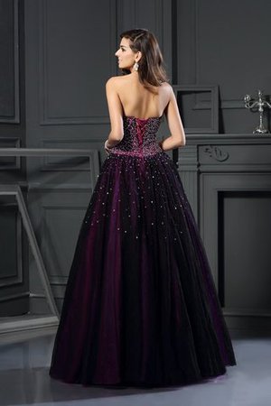 Empire Taille Duchesse-Linie Anständiges Quinceanera Kleid aus Satin mit Herz-Ausschnitt - Bild 2