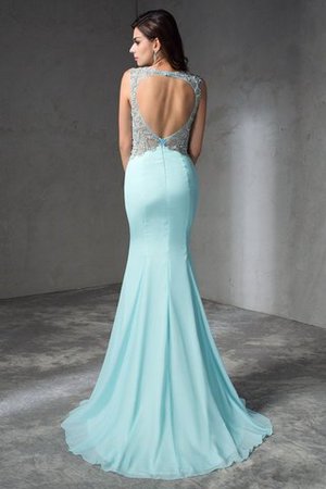 Normale Taille Perlenbesetztes Meerjungfrau Sweep train Attraktives Ballkleid - Bild 2