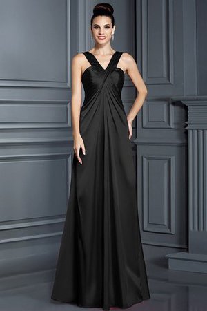 Spaghetti Träger A Linie Ärmelloses Empire Taille Anständiges Brautjungfernkleid - Bild 3