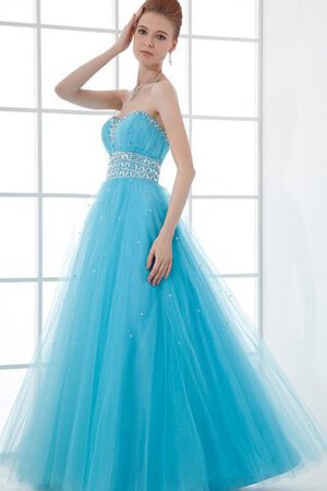 Robe de quinceanera avec sans manches avec perle ligne a - Photo 4