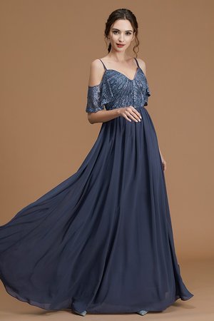 Normale Taille a linie Prinzessin Fabelhaft Brautjungfernkleid ohne Ärmeln - Bild 5