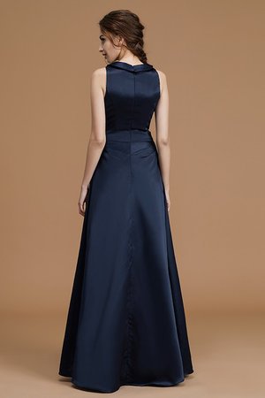Reißverschluss Prinzessin Funkelnd A-Line Brautjungfernkleid mit Blume - Bild 2