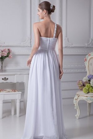 Plissiertes Seeküste Reißverschluss bezauberndes swing bodenlanges Brautkleid - Bild 6