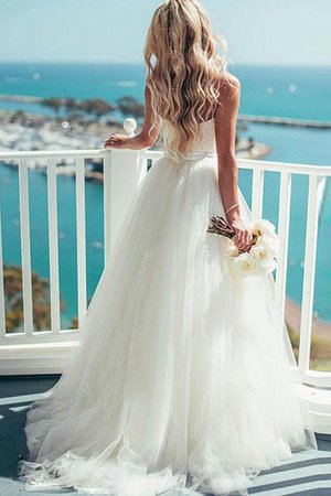 Robe de mariée à la mode a plage manche nulle plissage naturel - Photo 2