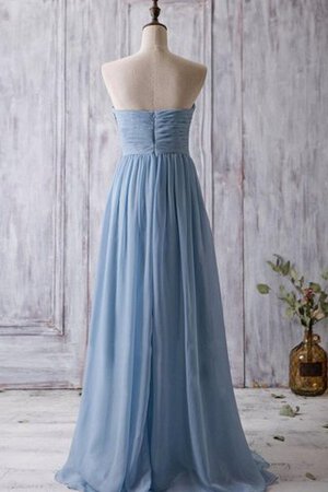 Abito da Damigella con Criss-cross Lungo A-Line con Piega Semplice Elegante - Foto 4
