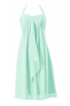 Robe demoiselle d'honneur courte ruché avec gradins avec chiffon fermeutre eclair - Photo 1
