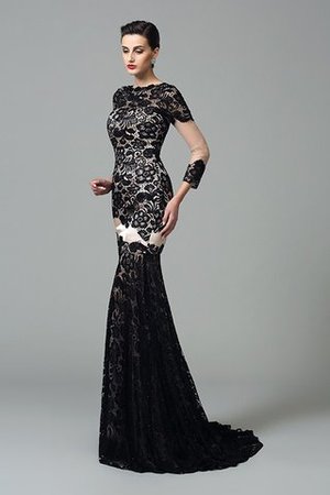 Robe de soirée vintage sexy avec décoration dentelle de col haut avec zip - Photo 3