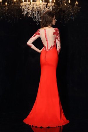 Robe de soirée longue naturel impressioé de sirène de traîne courte - Photo 2