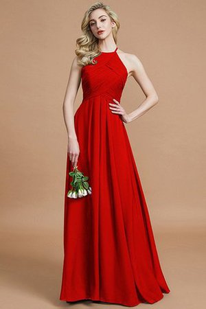 Natürliche Taile Prinzessin Reißverschluss Gerüschtes Bodenlanges Brautjungfernkleid - Bild 28