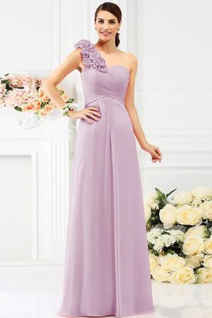 Robe demoiselle d'honneur avec sans manches en chiffon avec zip ligne a jusqu'au sol - Photo 22