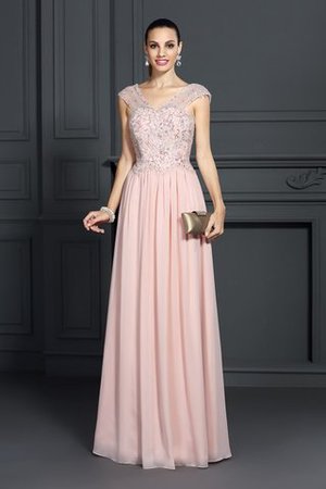 Robe de bal sexy longue decoration en fleur larges bretelles manche nulle - Photo 1