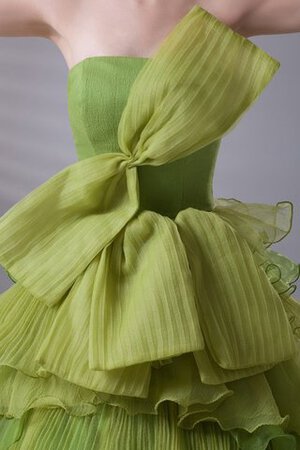 Robe de quinceanera de bustier de lotus avec gradins avec nœud - Photo 5