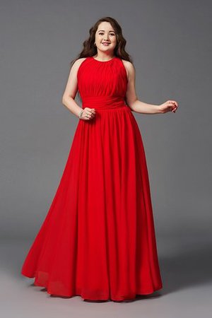 Robe de bal solennelle avec chiffon jusqu'au sol manche nulle avec zip - Photo 5