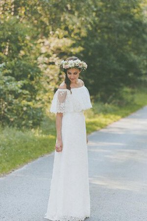 Abito da Sposa in Pizzo Semplice lusso Vintage A Terra A-Line - Foto 1