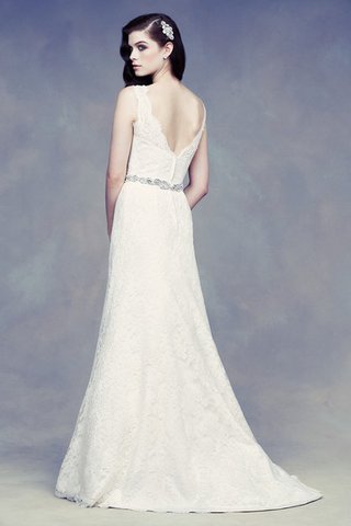 Robe de mariée naturel humble delicat ligne a manche nulle - Photo 2
