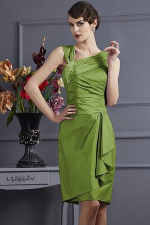 Robe demoiselle d'honneur courte appliques de fourreau textile taffetas avec zip - Photo 14