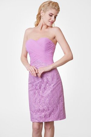 Robe demoiselle d'honneur romantique facile fermeutre eclair ruché de fourreau - Photo 4