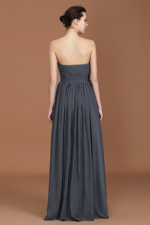 Robe demoiselle d'honneur distinctif longueur au ras du sol avec chiffon ligne a naturel - Photo 2