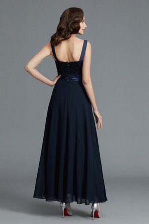 Ärmelloses Herz-Ausschnitt Normale Taille A-Linie Brautmutterkleid aus Chiffon - Bild 6