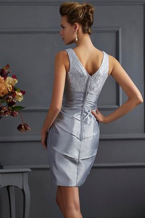 Abito mamma Sposa Cerniera V-Scollo Alta Vita con Giacca in Taffeta - Foto 4