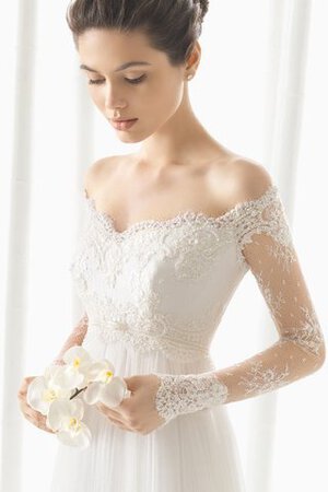 Abito da Sposa Romantico A-Line in Pizzo a riva in Tulle in pizzo - Foto 2