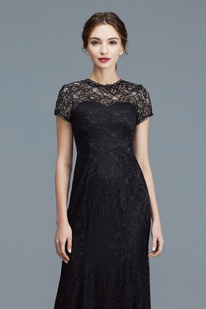 Kurze Ärmeln Meerjungfrau Bodenlanges Brautmutterkleid mit Schaufel Ausschnitt mit Bordüre - Bild 7