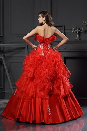 Ärmelloses Duchesse-Linie Formelles Bodenlanges Quinceanera Kleid mit Rücken Schnürung - Bild 2
