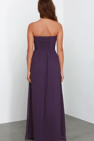 Robe demoiselle d'honneur elégant longue ligne a de bustier en chiffon - Photo 2