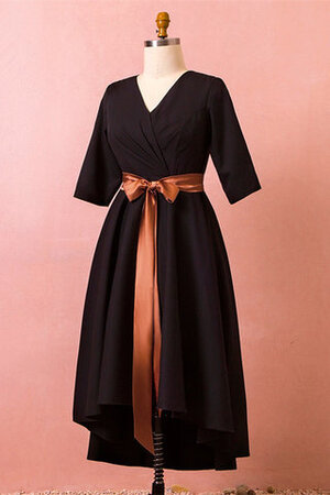 Fabelhaft Schlichtes Knielanges Abendkleid mit Reißverschluss mit Natürlicher Taille - Bild 2