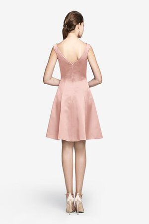 Vestido de Dama de Honor de Corte-A de Sin mangas de Escote en V de Corto con Bolsillos - Foto 17