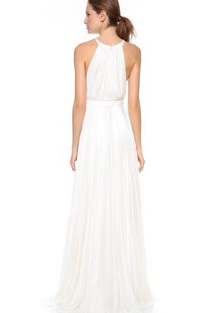 Abito da Sposa in Chiffon con Fusciacca Formale E Informale con Nastro decorato Cerniera - Foto 2