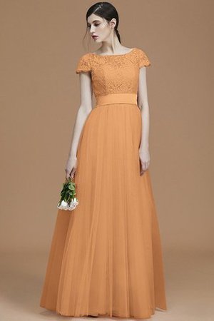 A Linie Prinzessin Normale Taille Brautjungfernkleid mit Schleife mit Gürtel - Bild 25