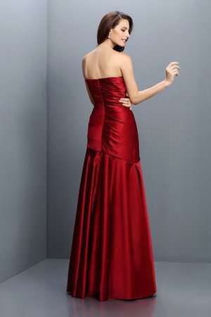 Ärmellos Trägerlos Gerüschtes Prinzessin Bodenlanges Brautjungfernkleid - Bild 30