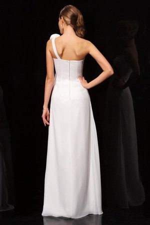 Robe de bal longue plissage jusqu'au sol avec sans manches avec chiffon - Photo 2
