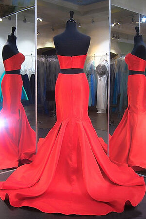 Satin Tolle Anständiges Bescheidenes Bodenlanges Ballkleid - Bild 2
