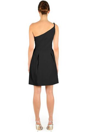 Ein Schulter A-Line kurzes Brautjungfernkleid mit Tasche - Bild 2